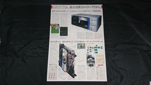 【昭和レトロ】『Lo-D(ローディ) COMPACT DISC PLAYER(コンパクトディスク・プレーヤー) DAD-1000 カタログ 1983年2月』日立家電/PCM-V300_画像4