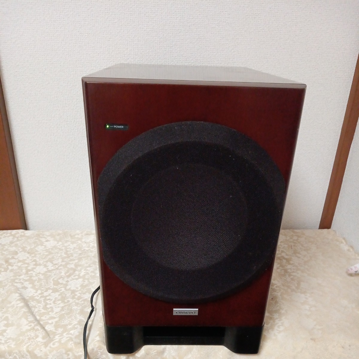 最終決算 POWERED SL-A250 オンキョー ONKYO SUBWOOFER 木目 チェリー