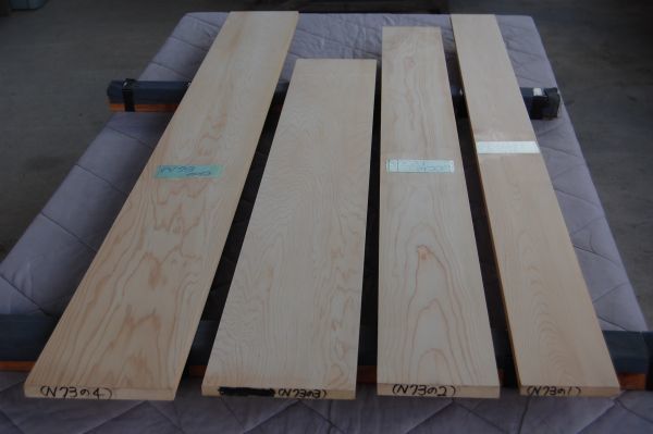 木曽桧（天然材） ヒノキ 4本で6000円 角材 材木 木材 新品_画像2