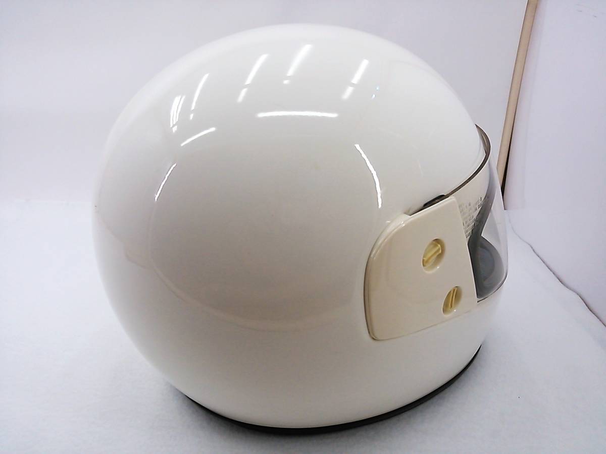 【送料無料】外観良品 SHOEI ショウエイ RF-G ホワイト Mサイズ 4輪用 当時物 フルフェイスヘルメットの画像5