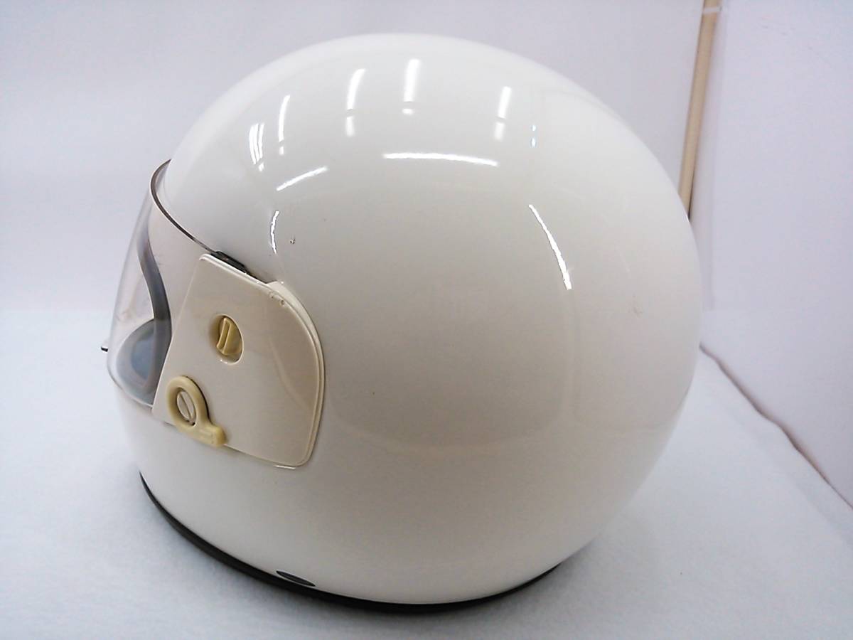 【送料無料】外観良品 SHOEI ショウエイ RF-G ホワイト Mサイズ 4輪用 当時物 フルフェイスヘルメットの画像2