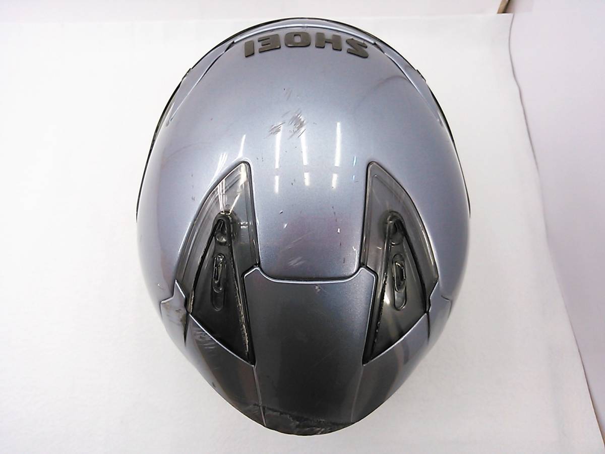 【送料無料】SHOEI ショウエイ J-FORCEⅢ J-FORCE3 Jフォース3 パールグレーメタリック Lサイズ 元箱付き スモークシールド付き_画像5