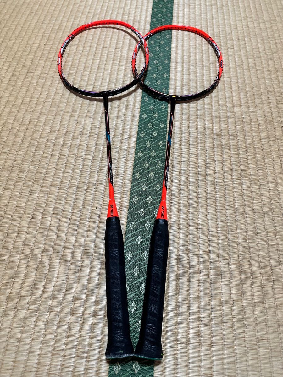 ナノレイZスピード 廃番カラー 3UG5 2本 バドミントンラケット YONEX