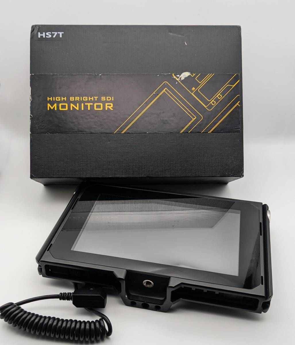 超爆安 Portkeys HS7T ７インチモニター SDI,HDMI入出力　専用ガラスケース付き　中古 プロ用、業務用