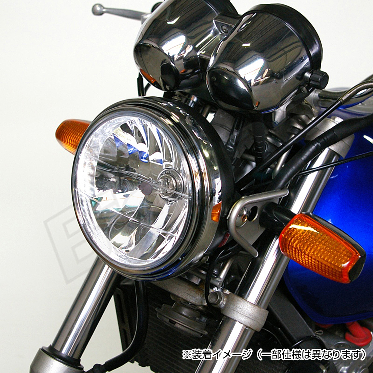 BigOne 車検対応 ガラス レンズ VTR250 CB400SF CB750 GB250クラブマンGB400TTジェイドVTRホーネットCB400Fourヘッド ライト クリア レンズ_画像9