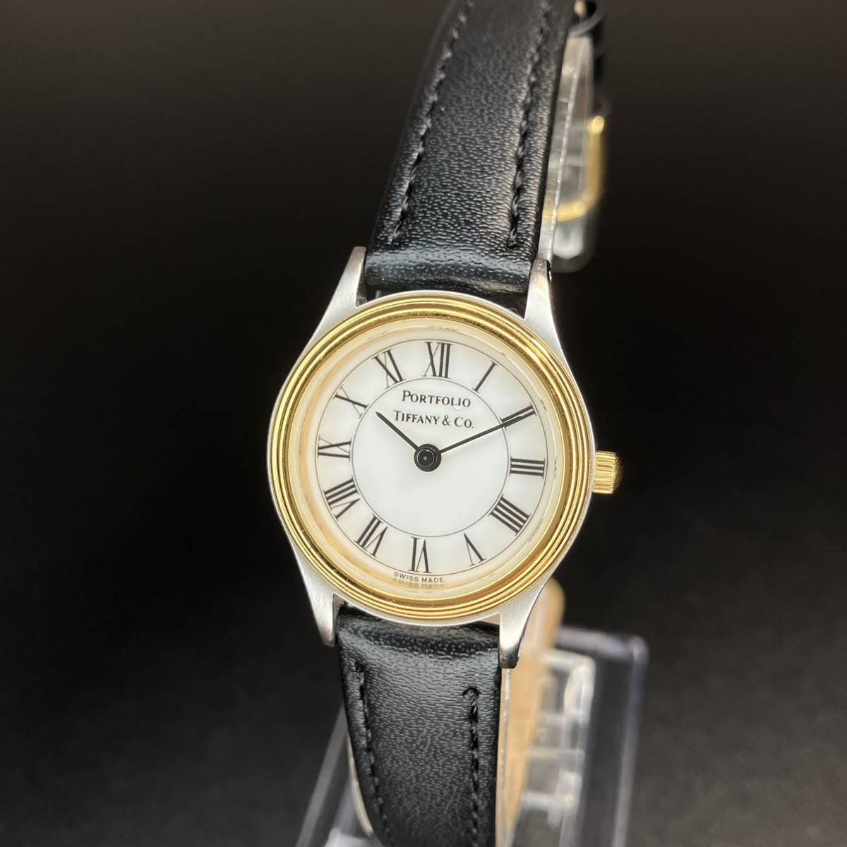 [ superior article moveable goods ] Tiffany wristwatch Gold Classic Rome n index lady's double name [2309Ti5]