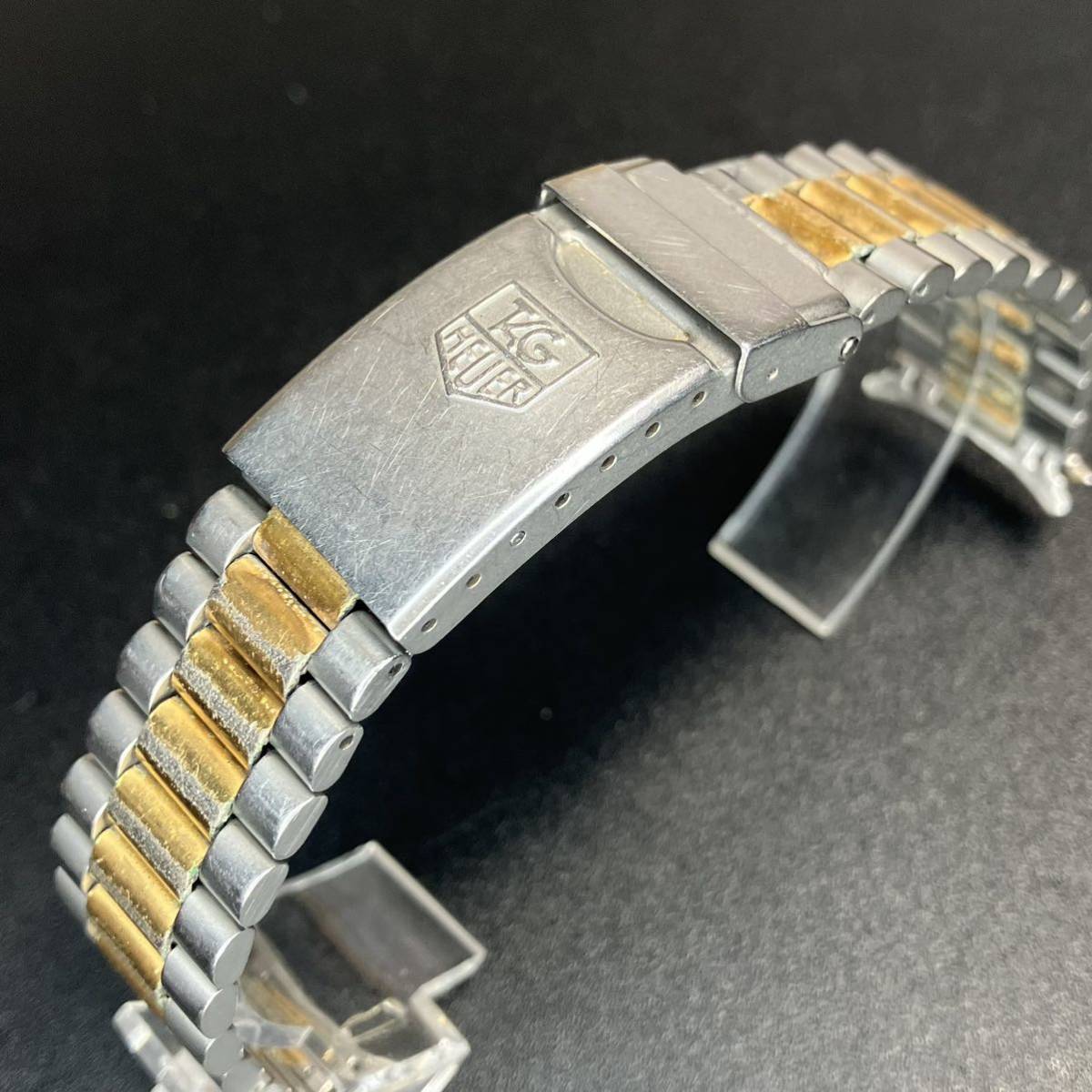 【純正品 正規品】 タグホイヤー 純正SSブレス ブレス 18mm メンズ TAG HEUER プロフェッショナル ゴールド ジュビリーブレス 【R5_260】_画像2