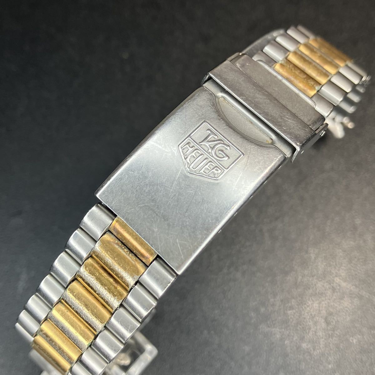 【純正品 正規品】 タグホイヤー 純正SSブレス ブレス 18mm メンズ TAG HEUER プロフェッショナル ゴールド ジュビリーブレス 【R5_260】_画像1