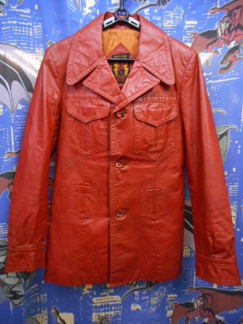 ARCELUS Vintage leather jacket size 36 Akira light brown group Showa Retro hipi-