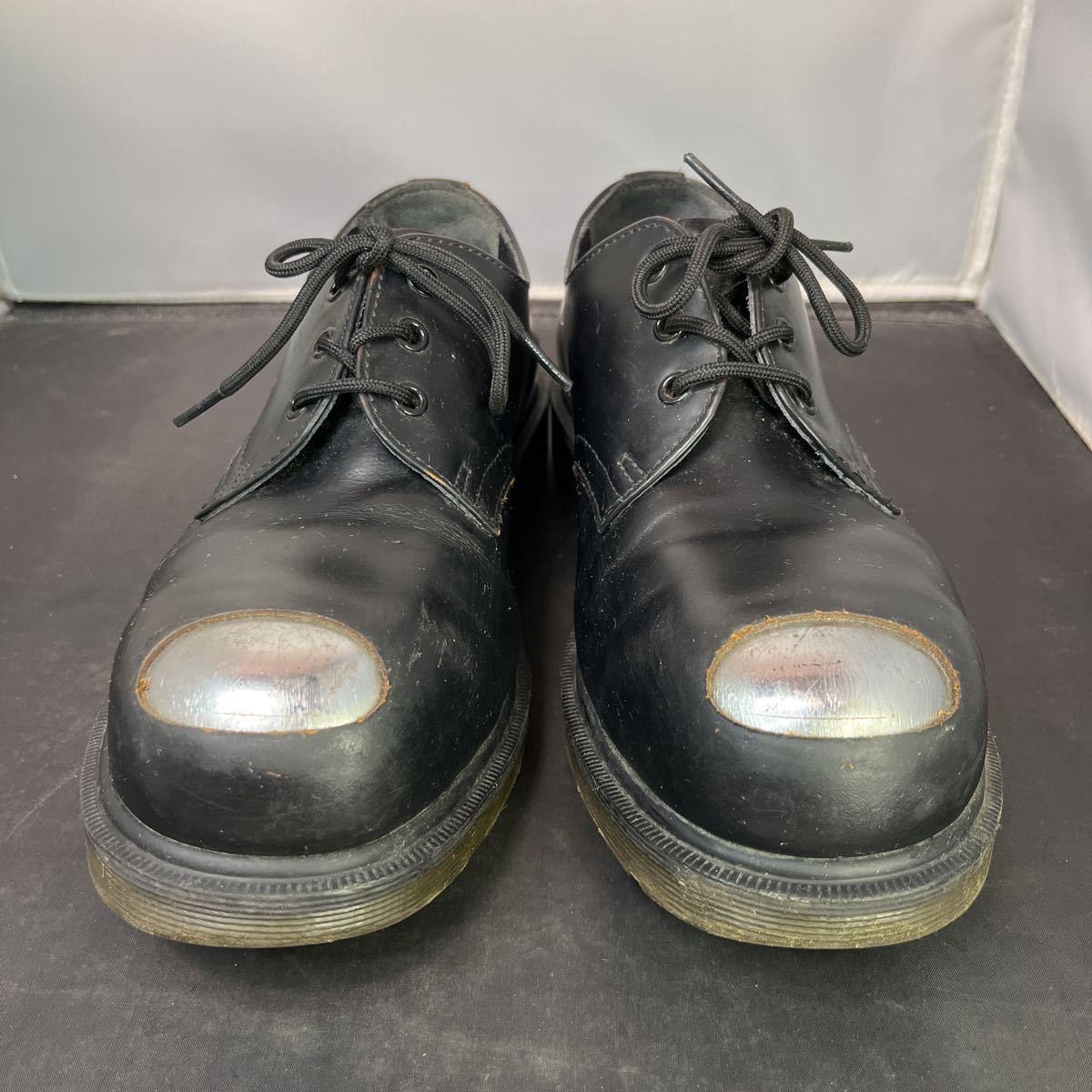 公式の 革靴 ドクターマーチン Dr.Martens 希少 先端鉄 黒 26.5cm EU42