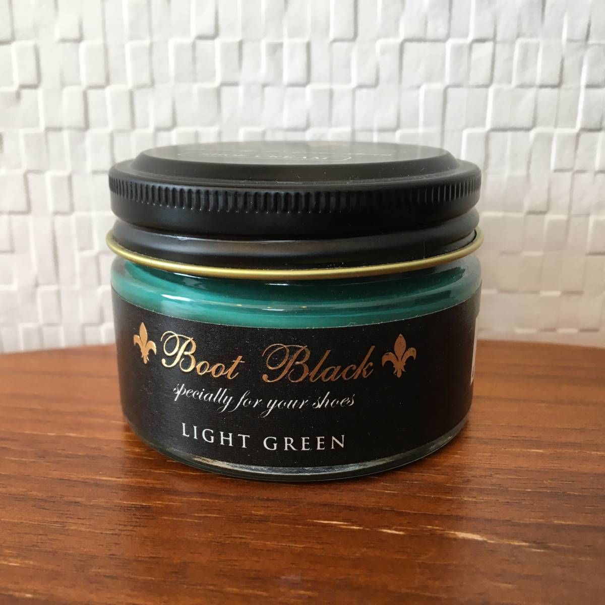 ライトグリーン / BootBlack ブートブラック Shoe Cream 55g 靴クリーム 瓶入り 靴墨 栄養補給 靴 補色 コロンブス(新品)(未開封)(正規品)の画像3