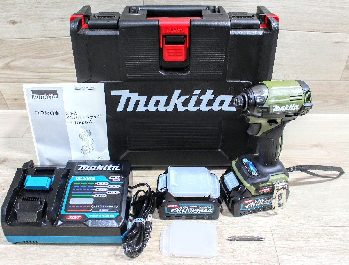 マキタ 新品 TD002G インパクトドライバ+充電器 40v-