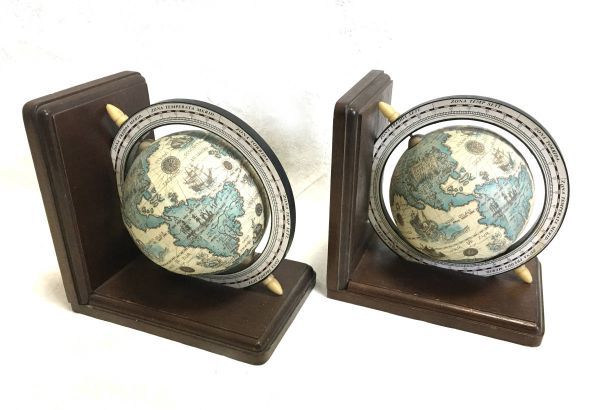地球儀 オブジェ 2個セット 中古の画像1