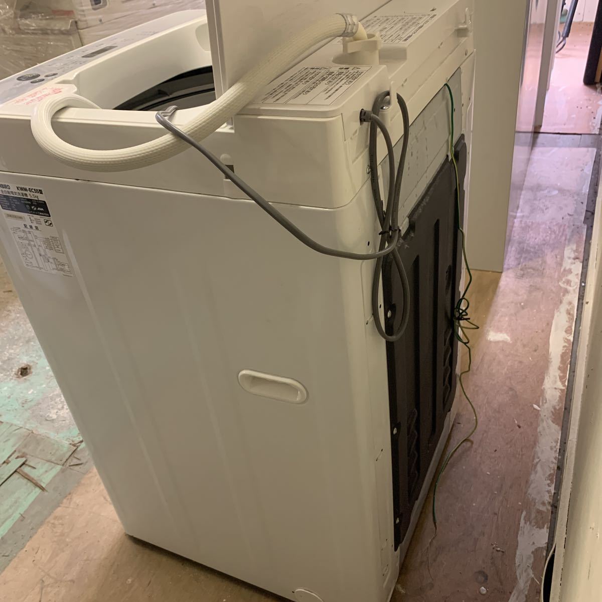 TWINBIRD ツインバード KWM-EC55型 全自動洗濯機 ホワイト 2019年製 5.5Kg 家電製品 洗濯機 傷汚れあり_画像8