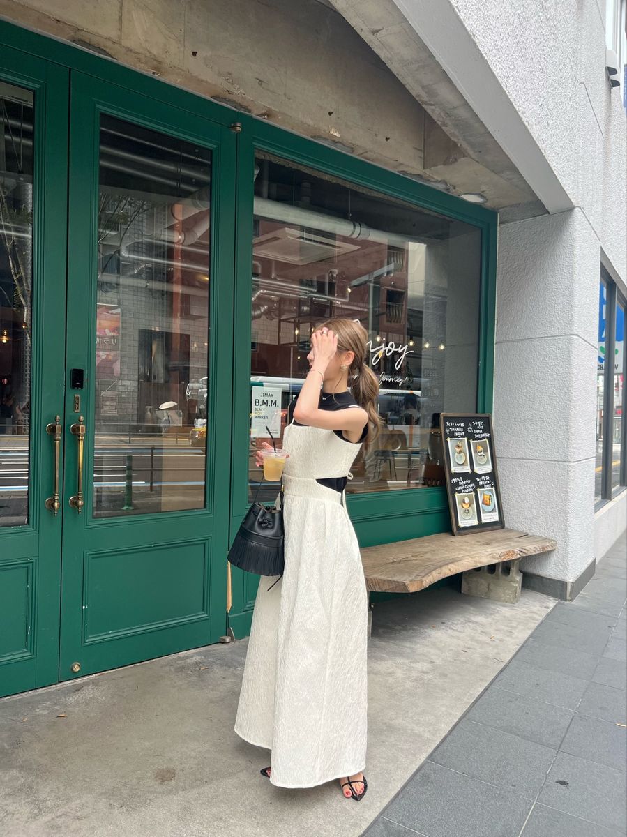 【Stylevoice for xxx】バックオープンジャガードキャミワンピース