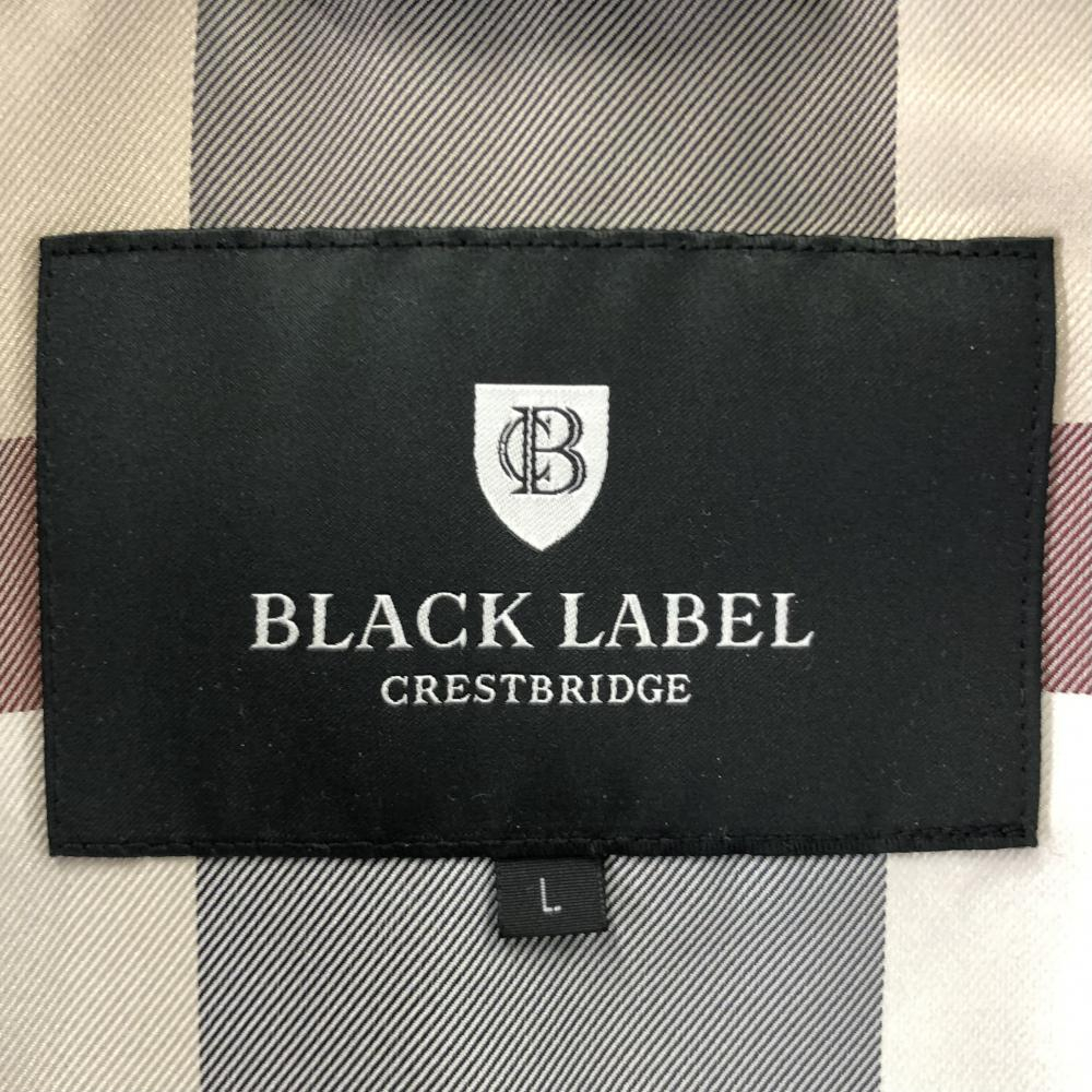 【中古】BLACK LABEL CREST BRIDGE フェイクレザージャケット サイズL ブラック ブラック[240017577717]_画像4