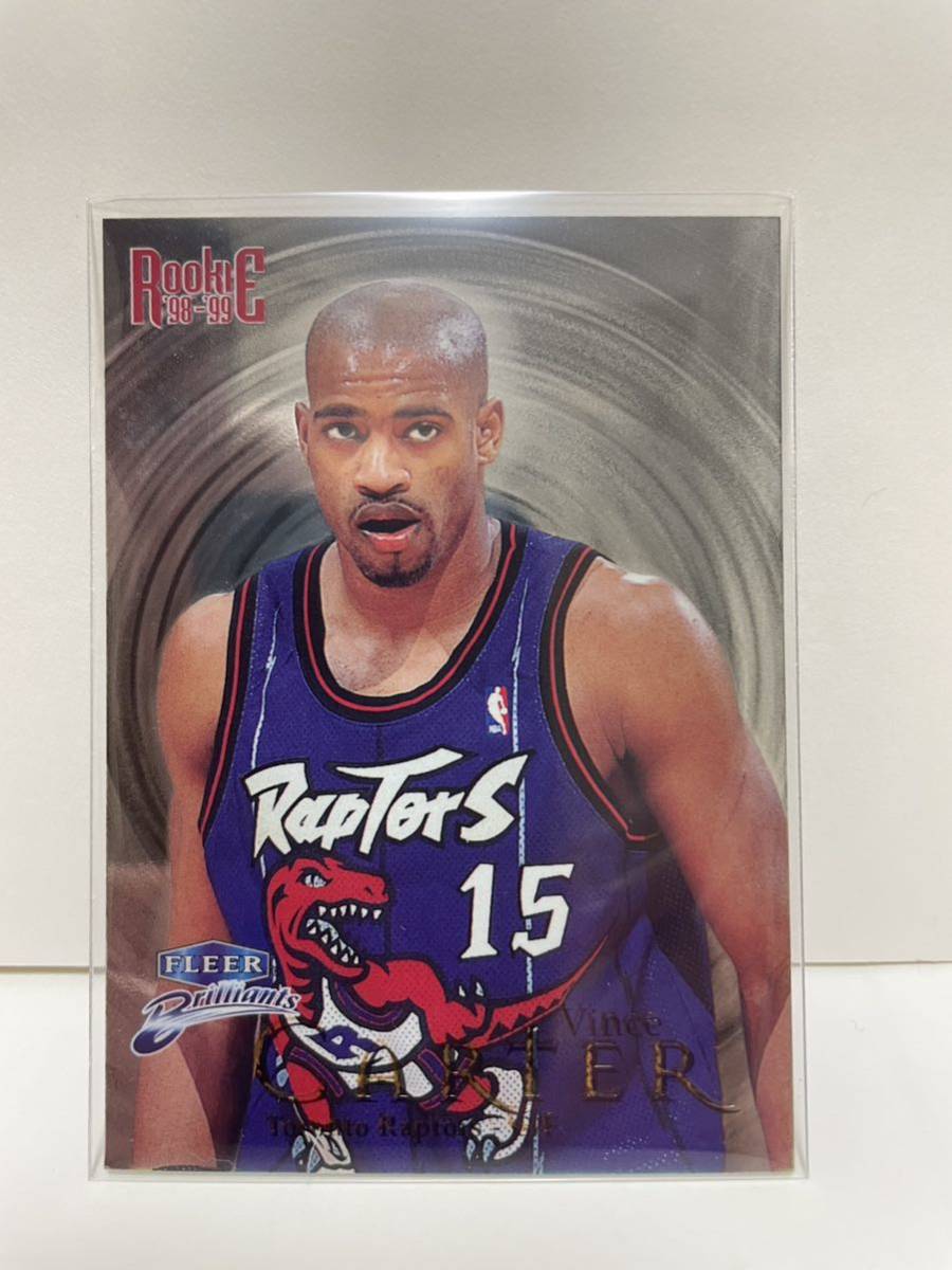 NBAカード ビンス・カーター VINCE CARTER FLEER Brilliants ROOKIE'98