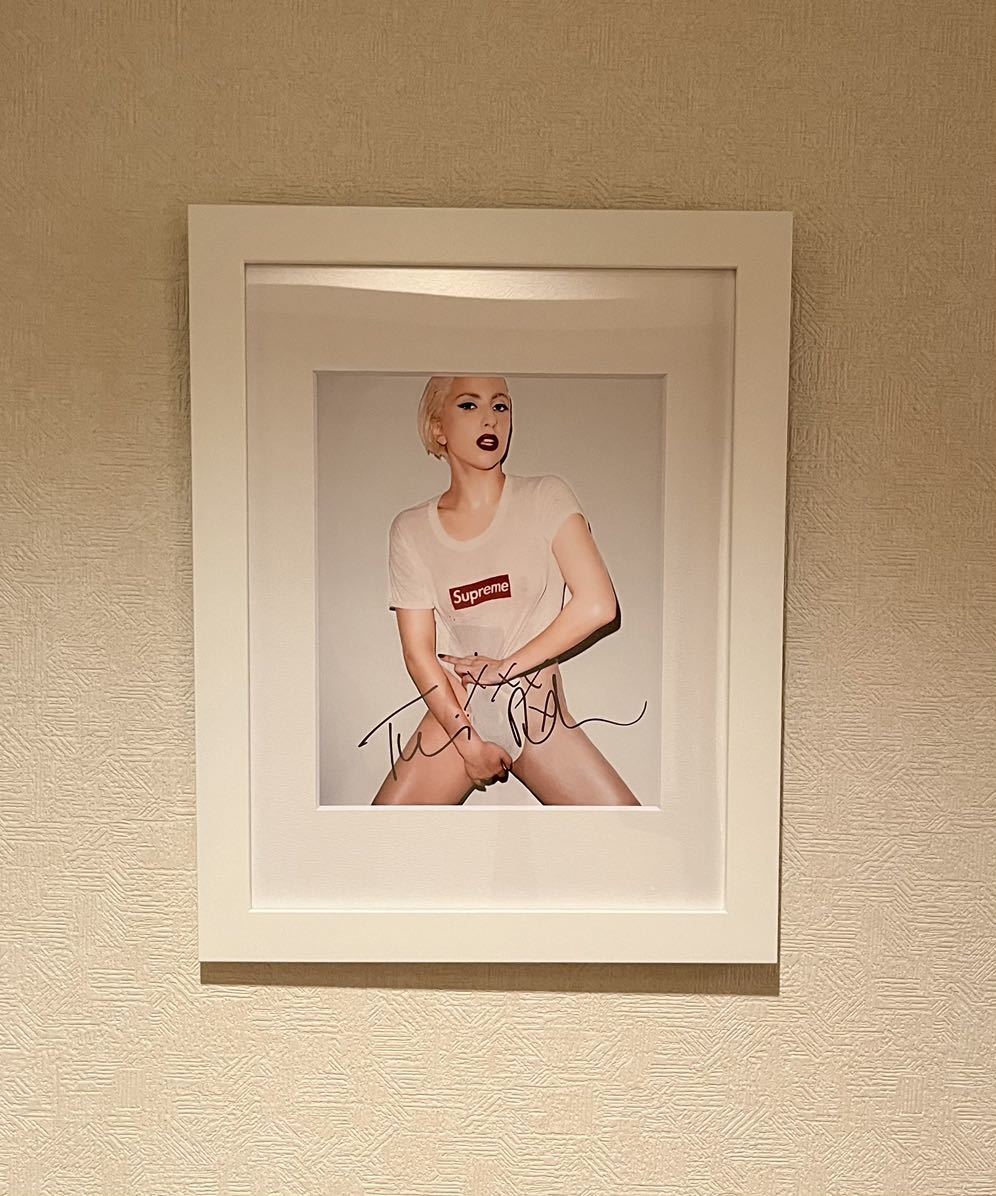  limitation 1 sheets Terry Richardson Terry Richard sonLady Gaga original photograph SUPREME autographed ART