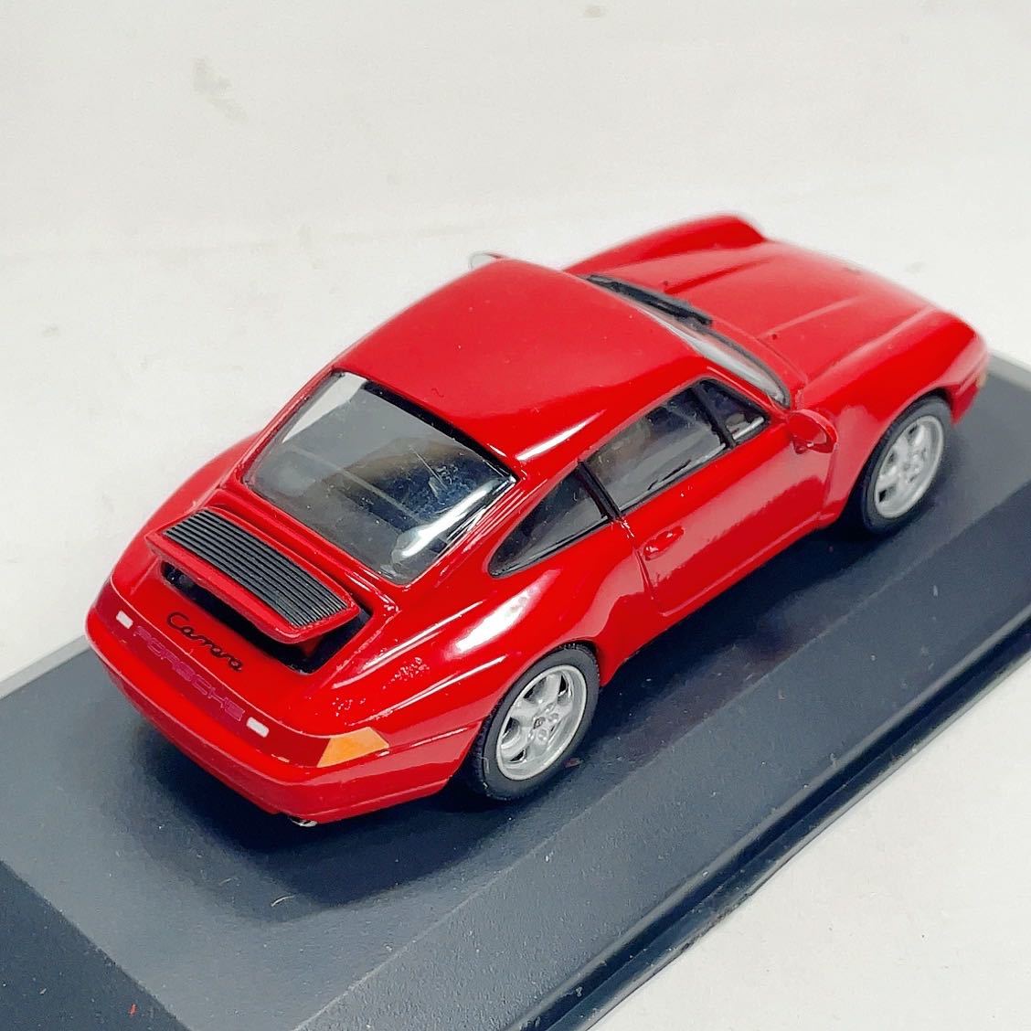 【S2】1/43 ミニチャンプス　Porsche 911 Type 993 Carrera Cabriolet raspberry red_画像3