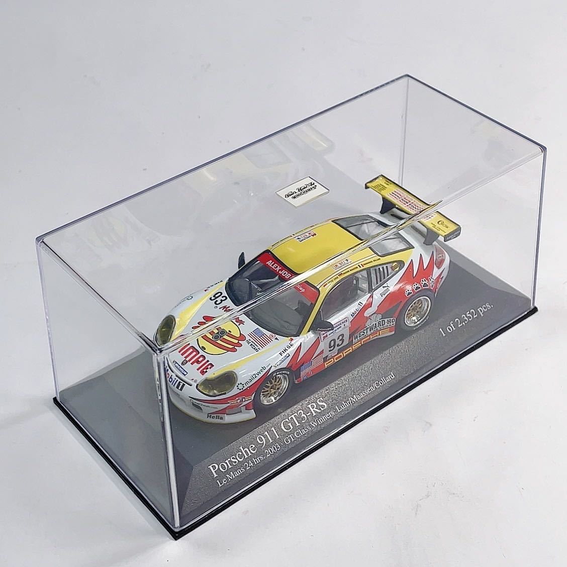 【S2】1/43 PORSCHE 911 GT3RS LE MANS 24HRS 2003 ミニチャンプス ポルシェ PMA_画像6