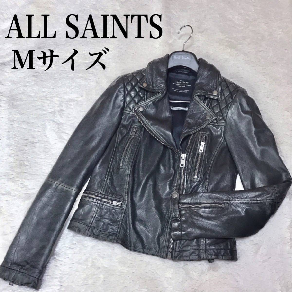 ALL SAINTS オールセインツ キルティング ダブル ライダースジャケット