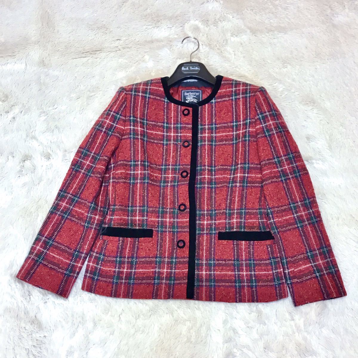 激レア 極美品 Burberry's ウール チェック ジャケット 激レア 極美品 Burberry's ウール チェック ジャケット
