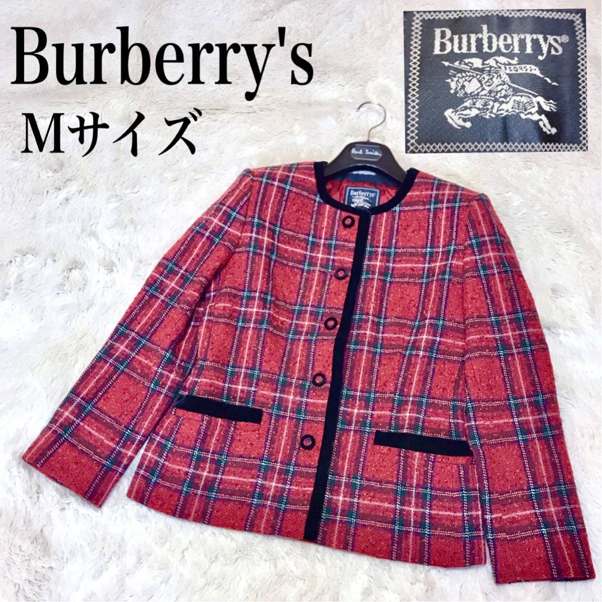 激レア 極美品 Burberry´s ウール チェック ジャケット バーバリー