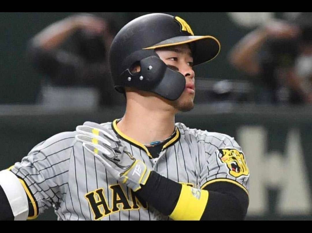 佐藤輝明 実使用 直筆サイン バッティンググローブ 手袋 阪神