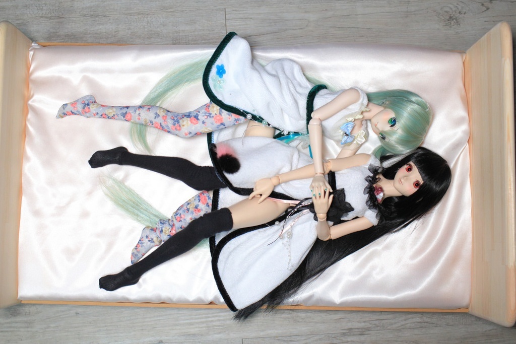 1/3 ドール用 ダブル ベッド◇折り畳み ベッド 木製 家具 1/3 ドール用 ダブル ベッド◇折り畳み ベッド 木製 家具
