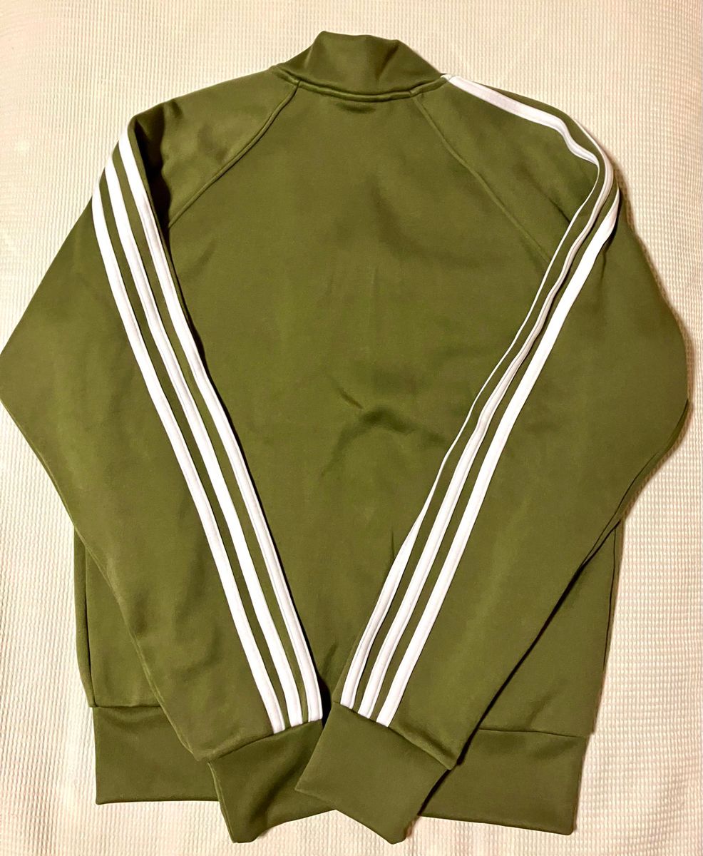 adidas アディダス 3本線 トラックジャケット ジャージ カーキ M adidas アディダス 3本線 トラックジャケット ジャージ カーキ M