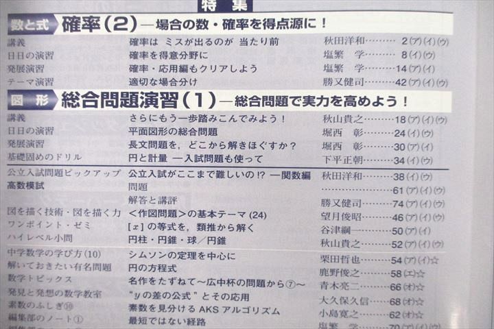 VD27-043 東京出版 意欲ある中学生のための高校への数学 2018年1～10月号/入試の重要ポイント集 計11冊 秋田洋和/塩繁学他 58R1D_画像3