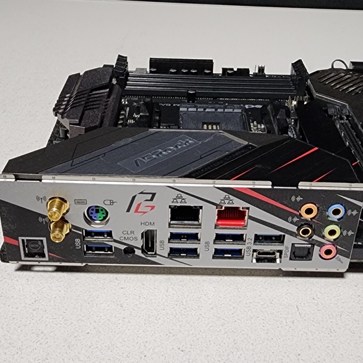 ASRock X570 PHANTOM GAMING X IOパネル一体型 Socket AM4 ATXマザーボード RYZEN5000シリーズ対応 最新Bios 動作確認済 PCパーツ_画像4