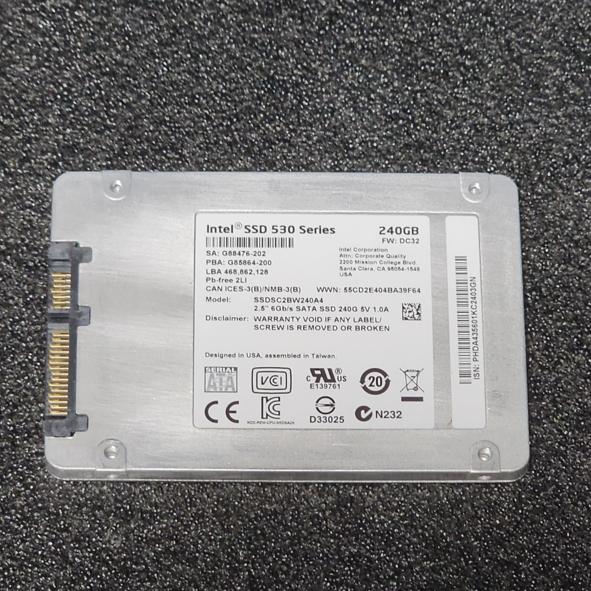 Intel ssdsc2bw240a4 hot sale