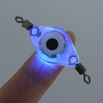 ５個セット新型爆釣目玉ライト水中自動点灯防水LEDライト,青色LED集魚灯_画像2