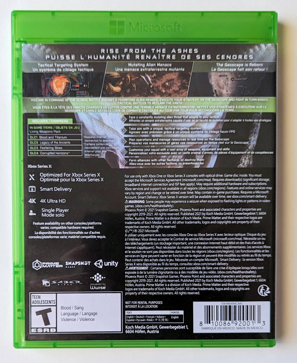 フィーニクス・ポイント : ベヒーモス エディション X-COM PHOENIX POINT Behemoth Edition 北米版 ★ XBOX ONE / SERIES X_画像2