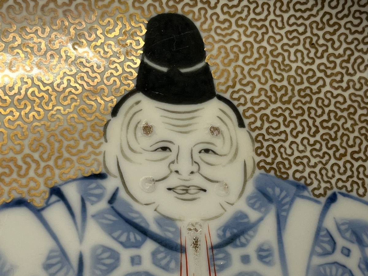 古美術 深川製 能楽染錦 高脚皿 日本伝統工芸 美術品 細密絵付 古美術 深川製 能楽染錦 高脚皿 日本伝統工芸 美術品 細密絵付