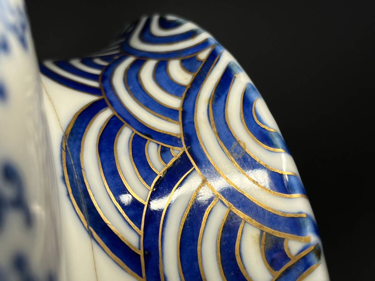 古美術 深川製 能楽染錦 高脚皿 日本伝統工芸 美術品 細密絵付 古美術 深川製 能楽染錦 高脚皿 日本伝統工芸 美術品 細密絵付