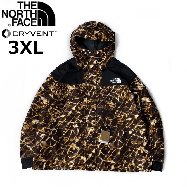 THE NORTH FACE】マウンテンパーカー/ナイロン/総柄/ロゴ/新品-