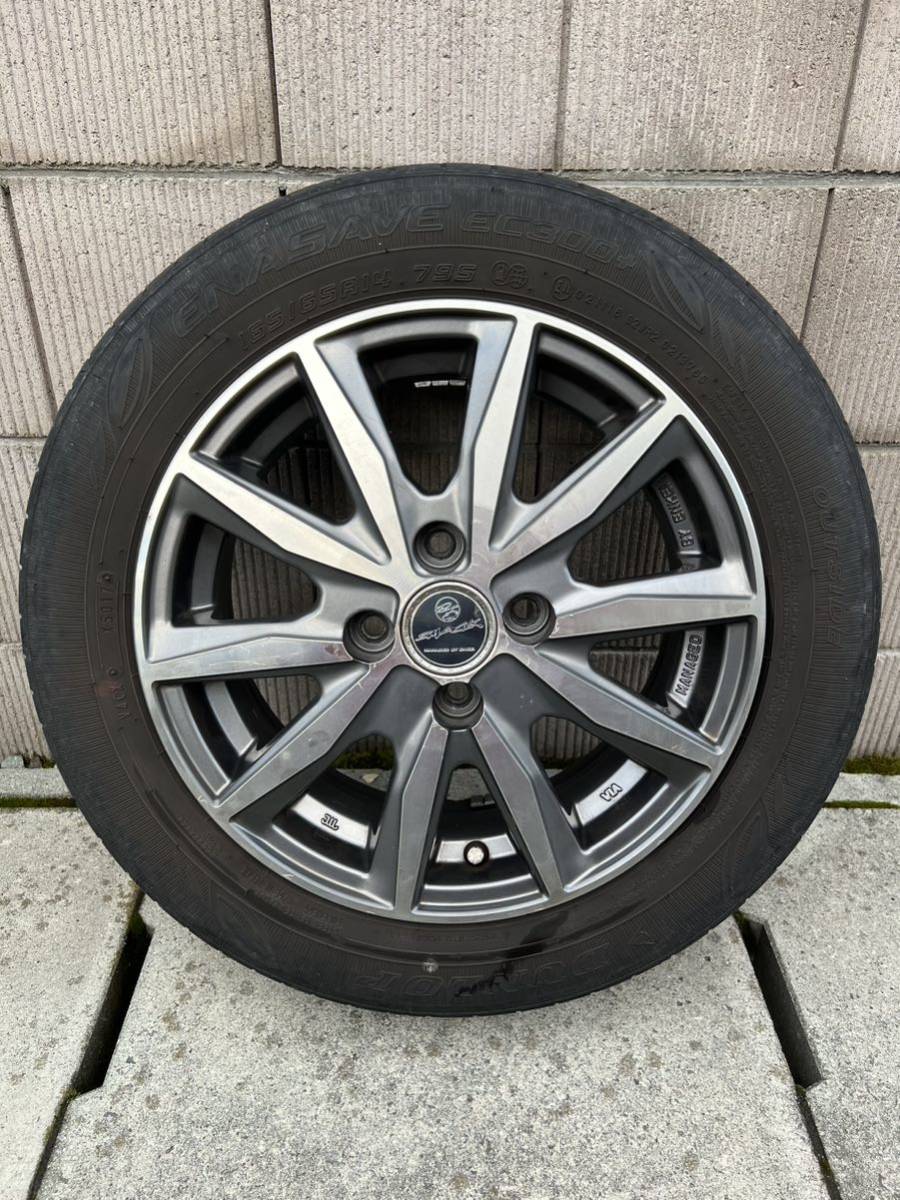 ENKEI TRD SMACK エンケイ製スマックホイールタイヤ4本セット165/65R14