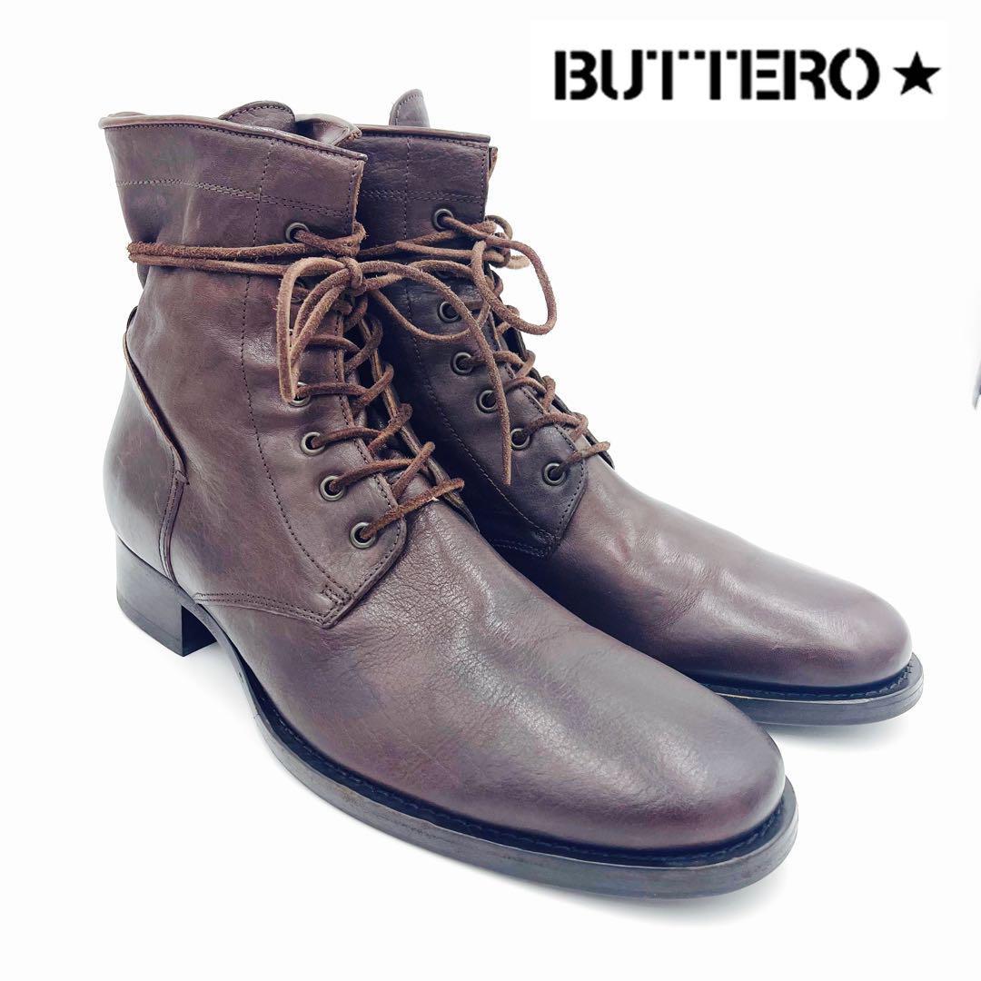 WEB限定 レースアップブーツ BUTTERO ブッテロ 美品希少サイズ