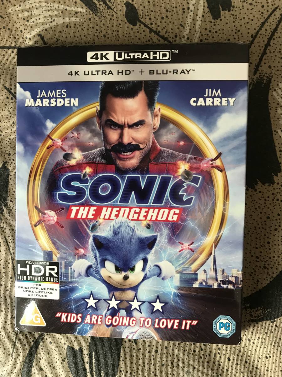 ■新品未開封■4k ultra HD & blu-ray■ソニック sonic the hedgehog ■4kに日本語吹替字幕あり■ジム・キャリーの画像1