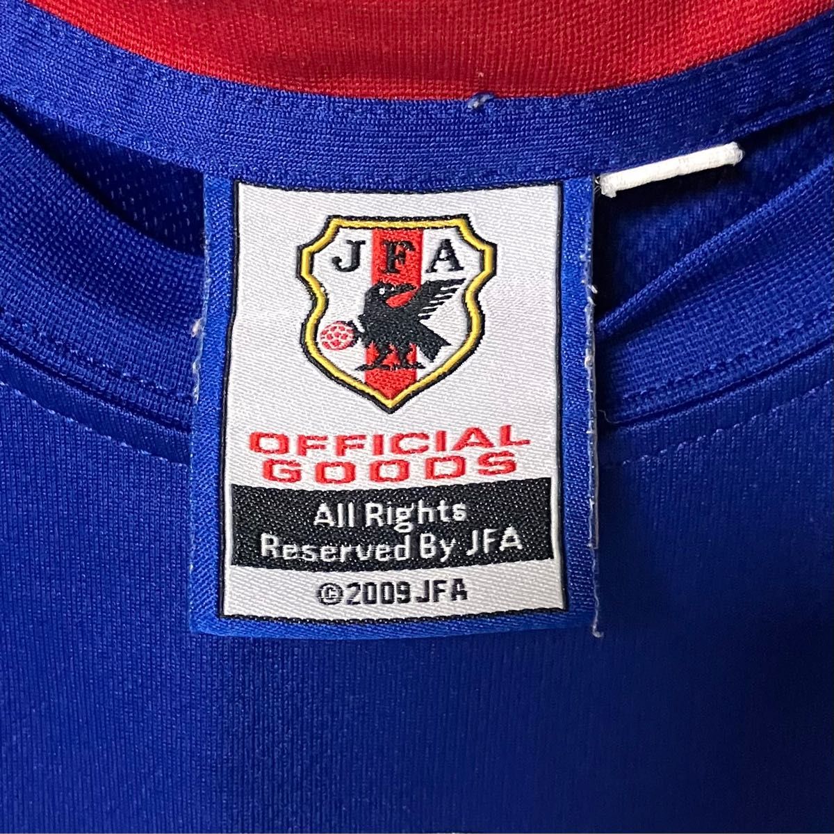 激レア！ サッカー 日本代表 ワンピース ルフィ コラボ Tシャツ 2009 JFA 半袖Tシャツ ユニフォーム風素材