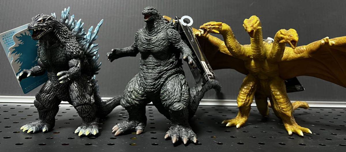 大好き □ゴジラソフビ□ゴジラ・ザ・ライドver.ゴジラ&キングギドラ