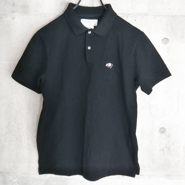 CIAOPANIC TYPY ポロシャツ サイズM 半袖 黒系 ブラック系 無地 ワンポイント チャオパニックティピー メンズ_画像1