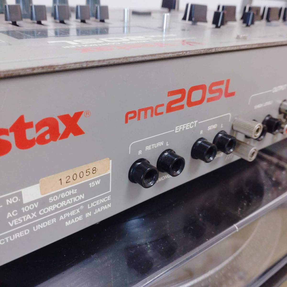 名機 レア VESTAX PMC-20SL DJ KRUSH 愛用機 動作確認済