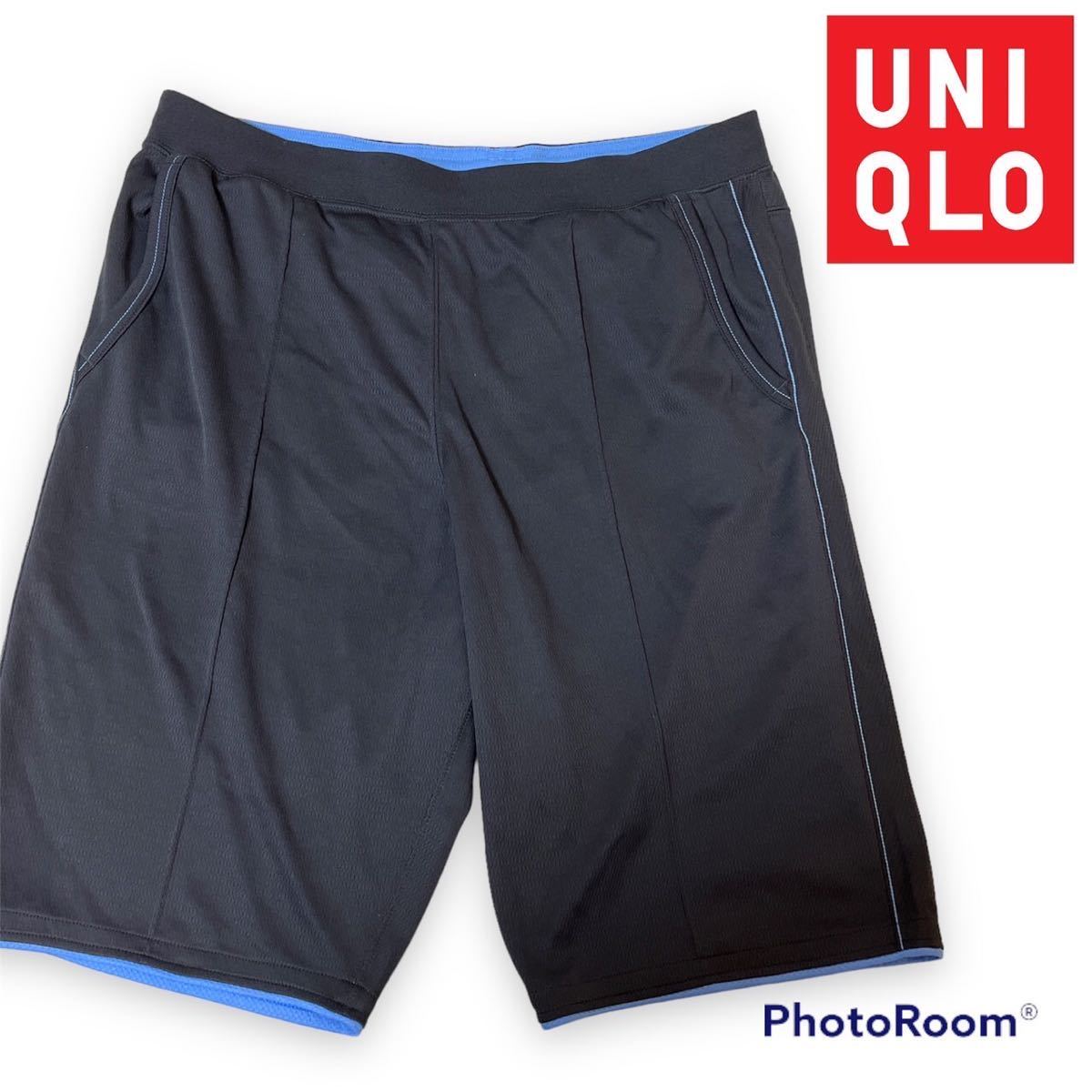 UNIQLO ユニクロ スポーツウェア ハーフパンツ ショートパンツ ジャージ パンツ ズボン 半ズボン メンズ L 部活 下 グレー 灰色 送料無料