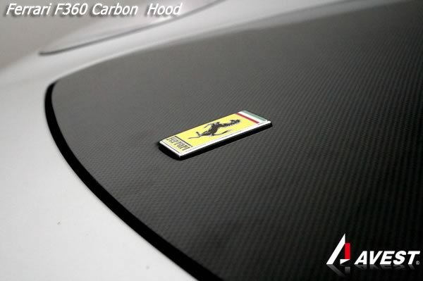 フェラーリFerrari F360モデナカーボンボンネットフード_画像1