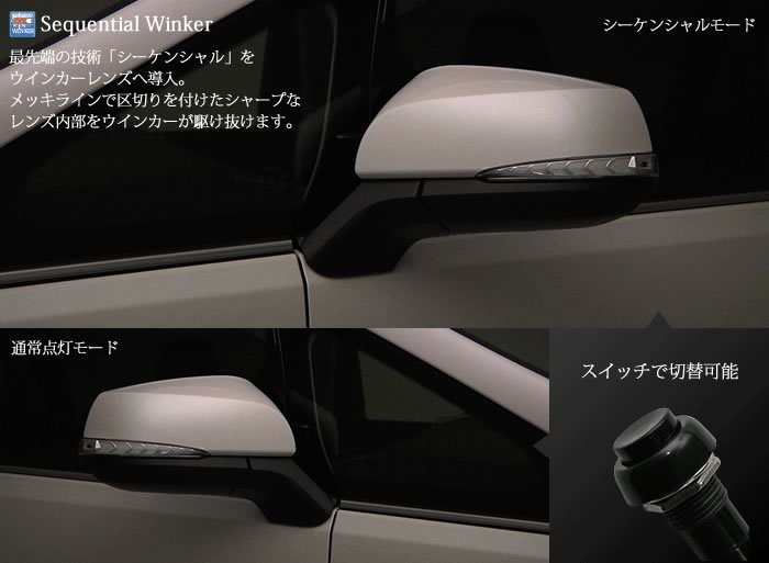 アルファード30系 ヴェルファイア30系 流れるドアミラーウインカー ALPHARD 30 VELLFIRE 30_画像5