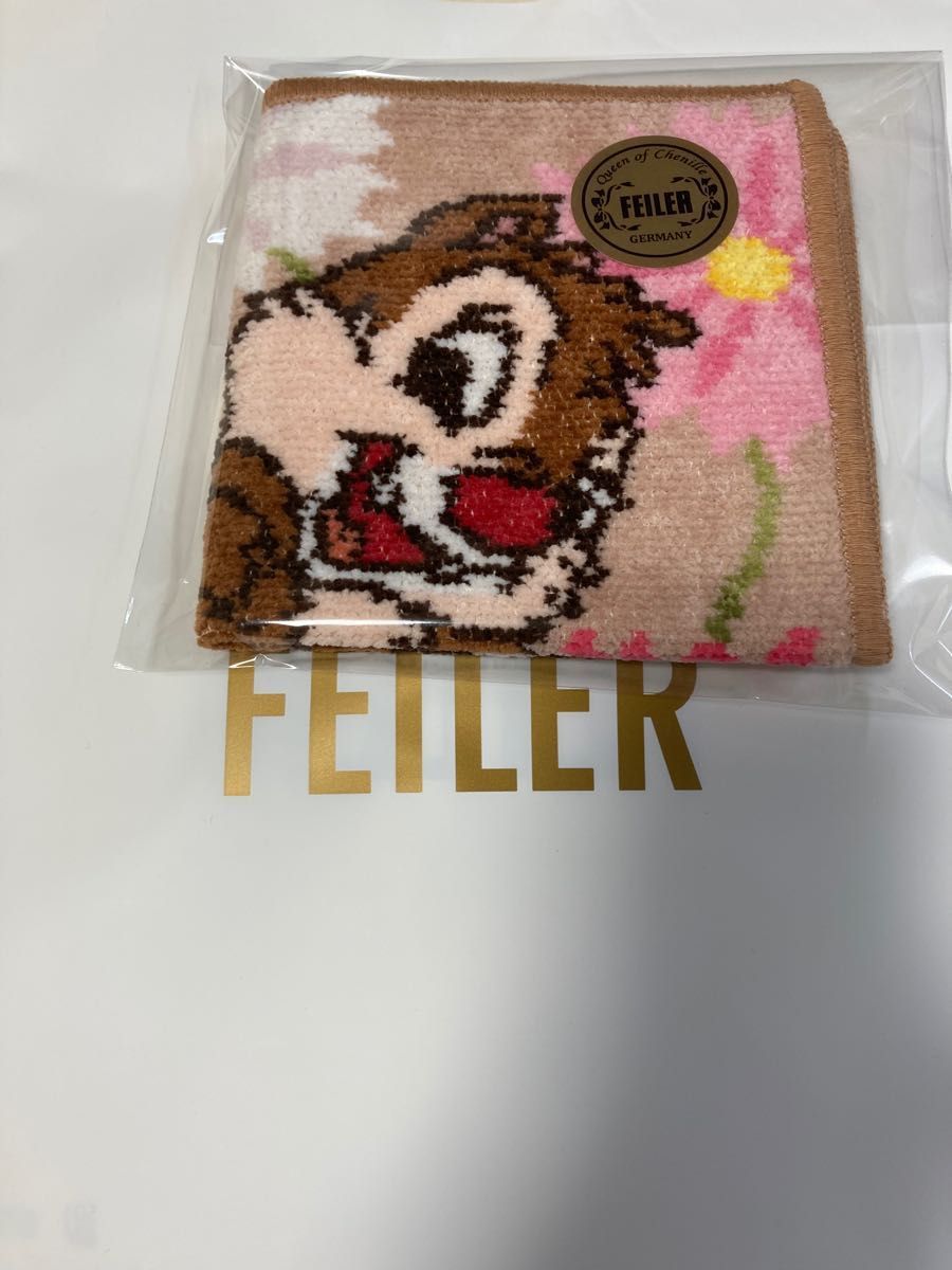 フェイラー 旗艦店カラー チップ&デール グッドバディー 新品 ハンカチ