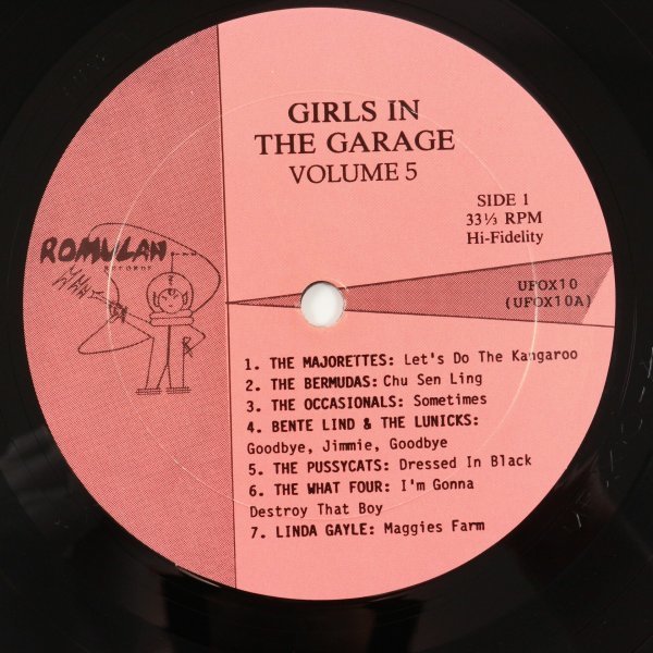 ◆LP◆V.A.◆GIRLS IN THE GARAGE VOL.5◆US盤◆Romulan Records UFOX10◆The Majorettes,The Bermudas,The Occasionals,The Pussycats他の画像3